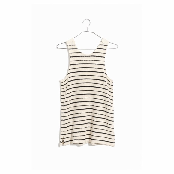 Madewell Tops - m a d e w e l l • stripe bow back tank